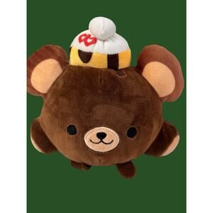 SMOOSHY MUSHY Babsy Bear Pet Plush Soft Toy Stuffed Brown Teddy 6” Fiesta